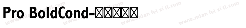 Pro BoldCond字体转换